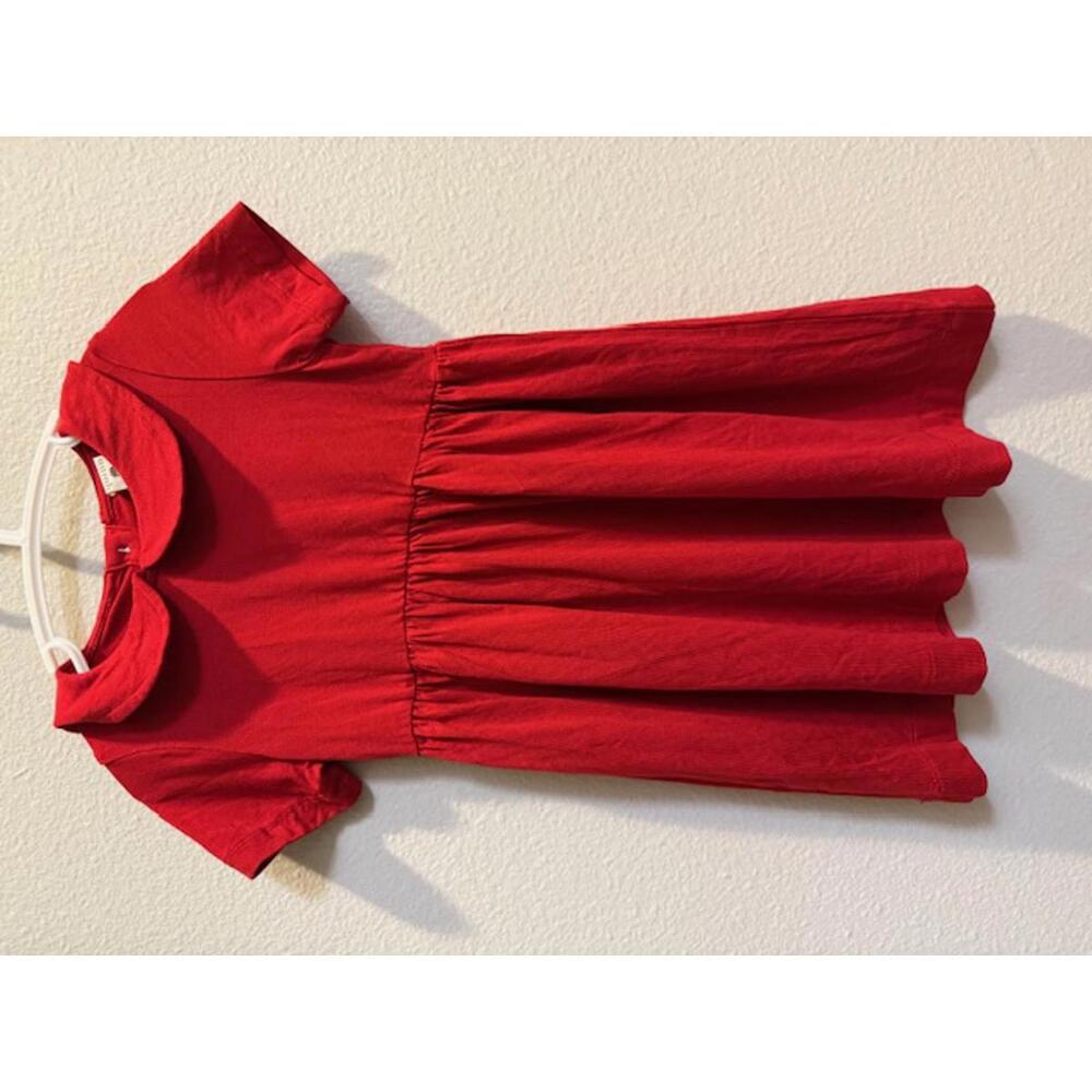 Kate Quinn Red Bamboo Peter Pan Collar Dress 18-24 - Picture 1 of 3